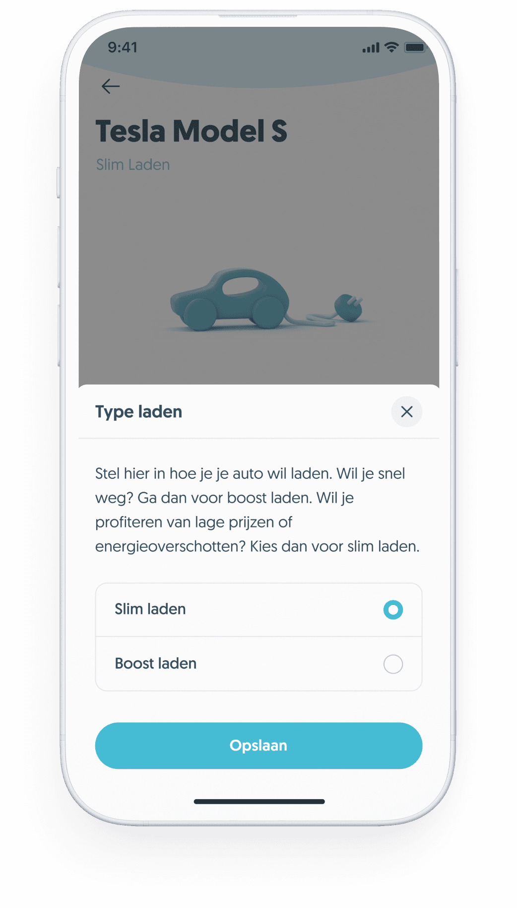 Instellen van de vertrektijd